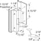 Prime-Line Prime-Line Wood Tone Aluminum Outdoor Patio Door Handle Set 14399 - alternate 2